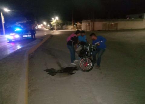 Joven Herido Al Caer De Su Moto