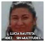Lucia Bautista Hernández… Sin multitudes.