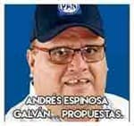 Andrés Espinosa Galván… Propuestas.