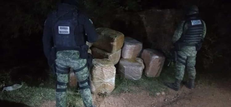 Ejército Mexicano asegura más de 300 kilos de marihuana