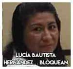 Lucía Bautista Hernández… Bloquean.