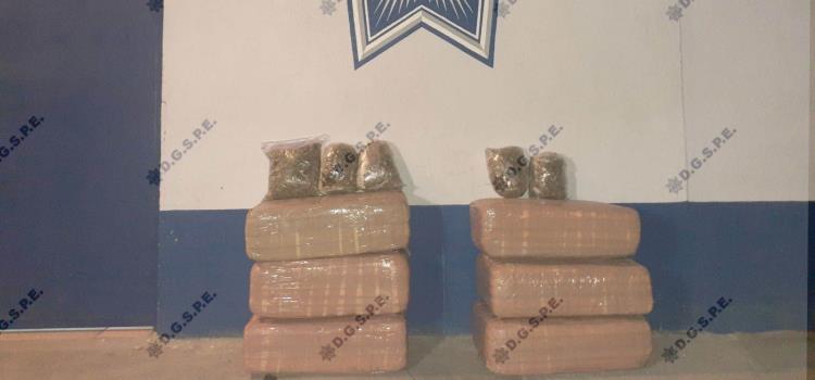 Detenidos con 63 kilogramos de marihuana