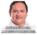 José Luis Espinoza Silva…Molesto por recortes.