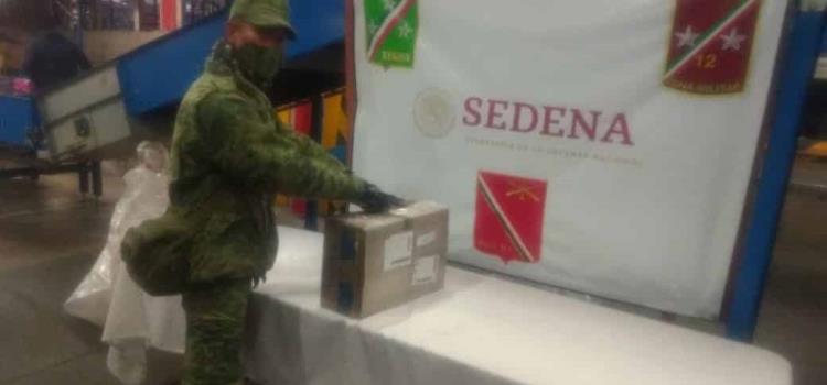 Personal militar asegura droga en dos eventos en Aeropuerto Internacional Ponciano Arriaga