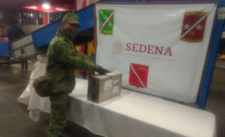Personal militar asegura droga en dos eventos en Aeropuerto Internacional Ponciano Arriaga