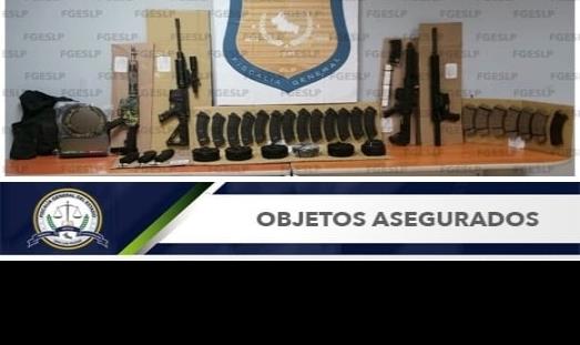 Armas y restos humanos encontraron en campamento de grupo delictivo en Tamuín