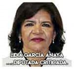 2.-Lidia García Anaya…..Diputada criticada.