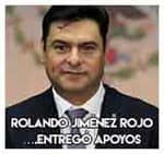 Rolando Jiménez Rojo….Entregó apoyos.