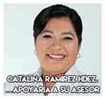 Catalina Ramírez Hernández…Apoyaría a su asesor