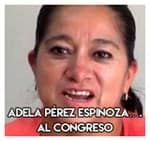 Adela Pérez Espinoza….Al congreso