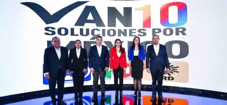 PAN, PRI y PRD presentan 10 soluciones para México