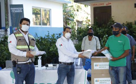 Continúa Iberdrola México donando material sanitario