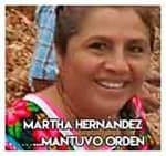 Martha Hernández…...Mantuvo orden