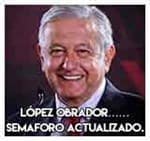 López Obrador……Semaforización actualizada.