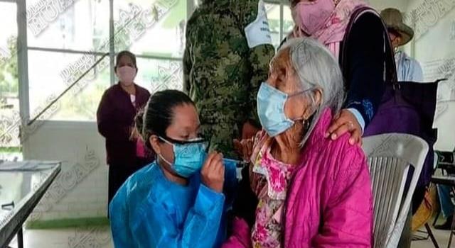 Abuelita de 120 años fue vacunada contra el Covid