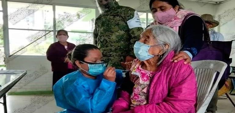 Abuelita de 120 años fue vacunada contra el Covid