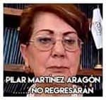 Pilar Martínez Aragón……. No regresarán