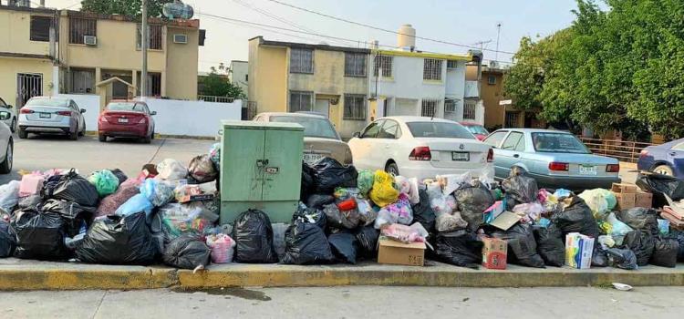 40 toneladas de basura en calles