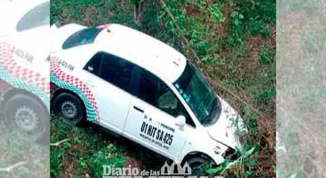 Taxista se salvó de  morir en accidente