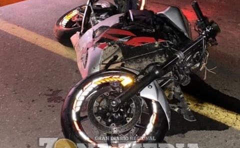 Motociclista grave tras accidentarse
