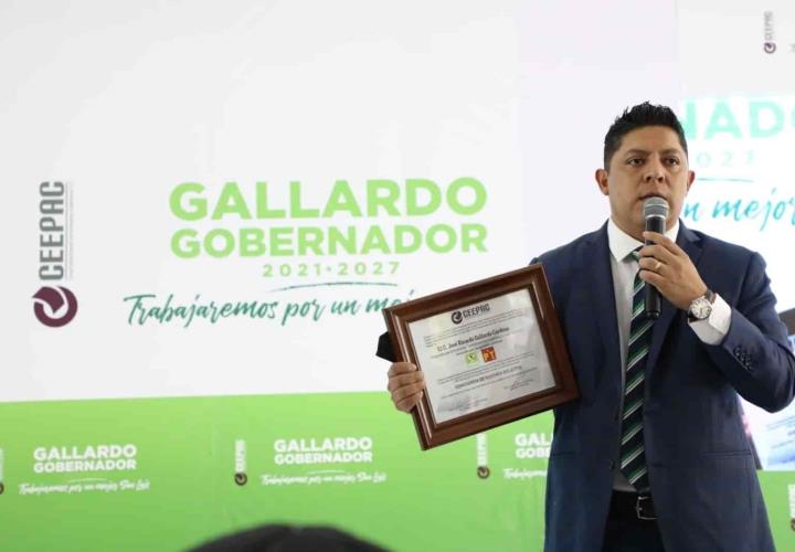 Recibe GALLARDO su constancia de mayoría: es Gobernador Electo de SLP