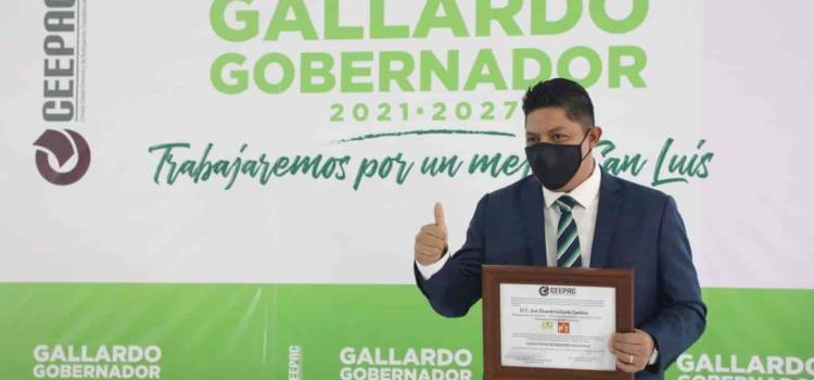 R. Gallardo ya es Gobernador electo