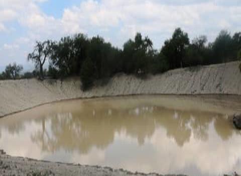 Bordos de abrevadero captaron agua pluvial