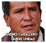 Andrés Caballero………………. Quiere unidad