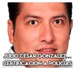 Julio César González…… Certificación a policías