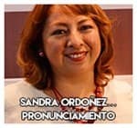 Sandra Ordoñez…………… Pronunciamiento