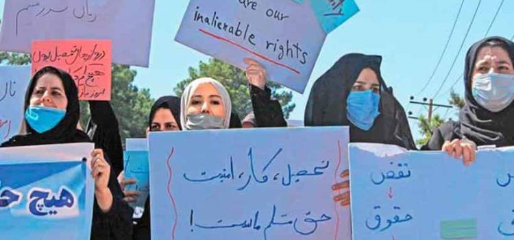 Afganas pelean por sus derechos