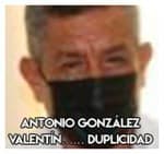 Antonio González Valentín……………… Duplicidad  
