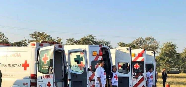 Equipo médico a la Cruz Roja
