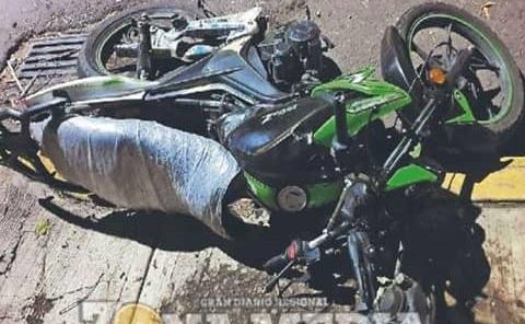 Motociclista accidentado