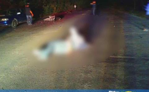 Termina motociclista herido sobre el pavimento; manejaba borracho
