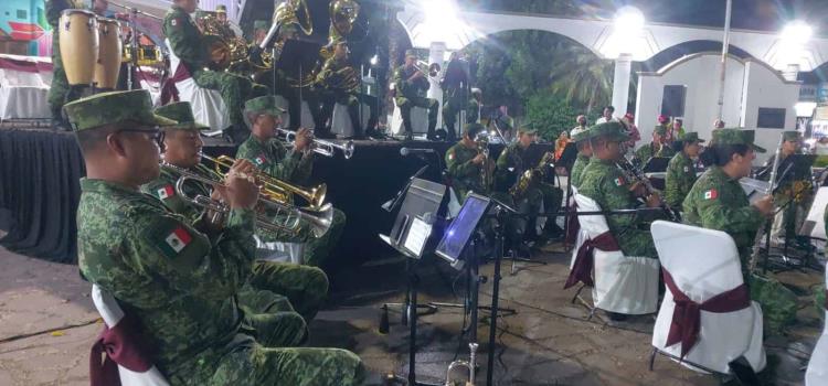Banda militar grabó concierto
