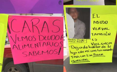 Exhibieron mujeres a acosadores; en la plaza Juárez 
