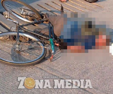 Jornalero tuvo caída de bicicleta