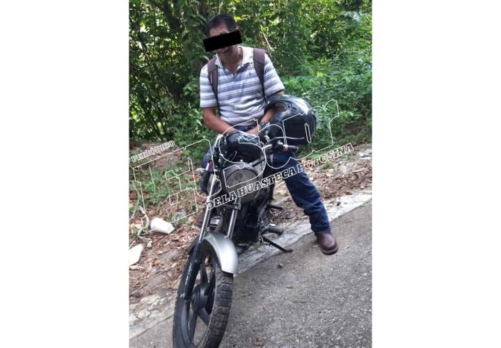 Conducía moto alchoholizado y derrapa en Retroceso, Tamán