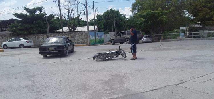 Motociclista lesionado