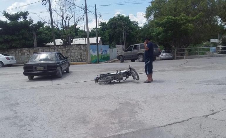 Motociclista lesionado