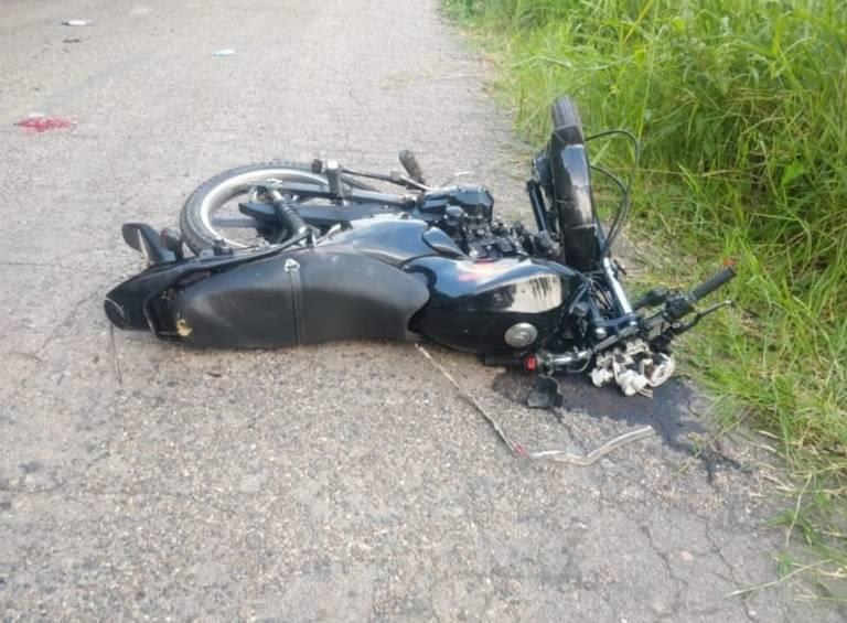 Motociclista  lesionado
