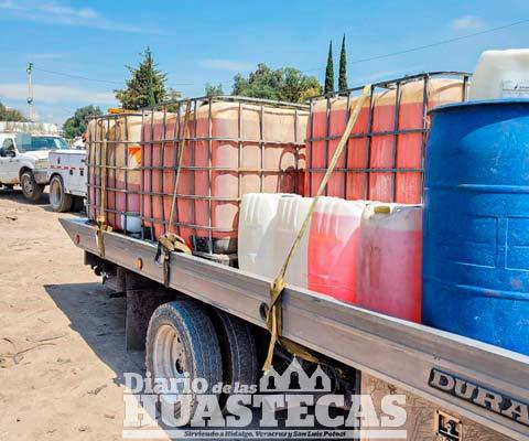 Aseguró más de 11 mil litros de combustible