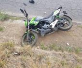 Motociclista ebrio sufrió accidente