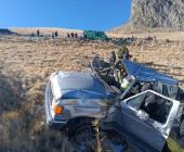 Volcó camioneta con turistas en el Nevado de Toluca; 15 heridos