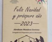 Abraham Mendoza mandó imprimir tarjetas navideñas