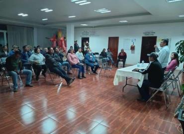 En Huautla Alcalde se reunió con los delegados