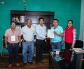 En Huautla Alcalde se reunió con autoridades estatales