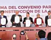 Gobiernos de México e Hidalgo firman convenio para construcción de la paz