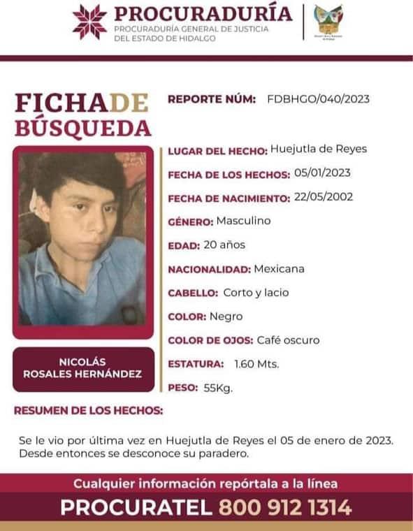 En la Huasteca otro joven desaparecido